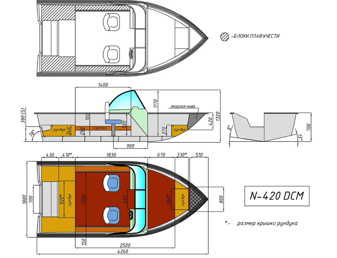 Алюминиевый катер Неман-420 DCM в Белгороде