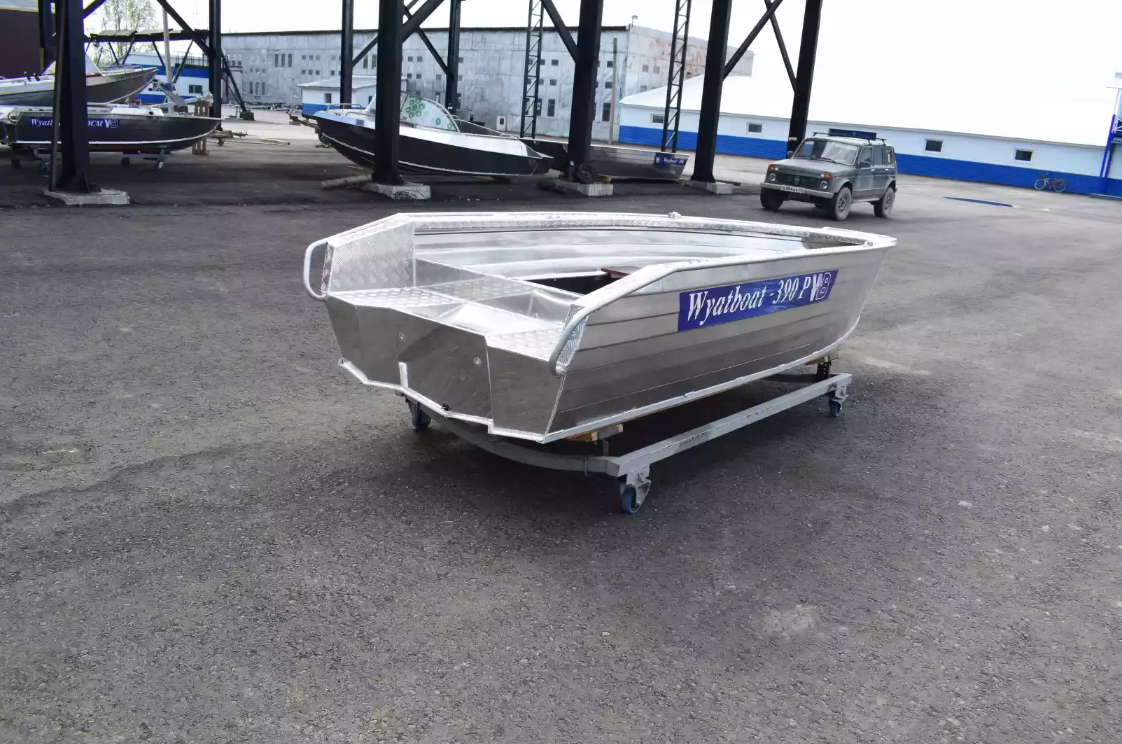 Алюминиевая лодка Wyatboat-390Р Увеличенный борт в Белгороде