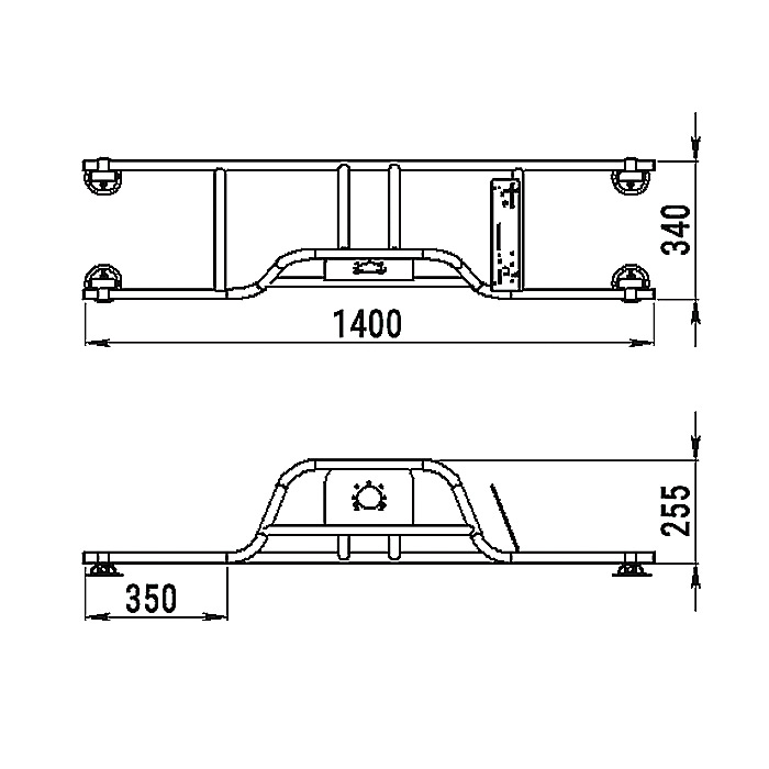 Стойка рулевая с бортовым креплением малая в Белгороде