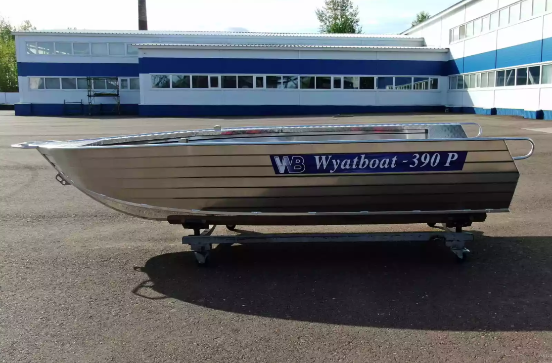 Алюминиевая лодка Wyatboat-390РМ увеличенный борт в Белгороде