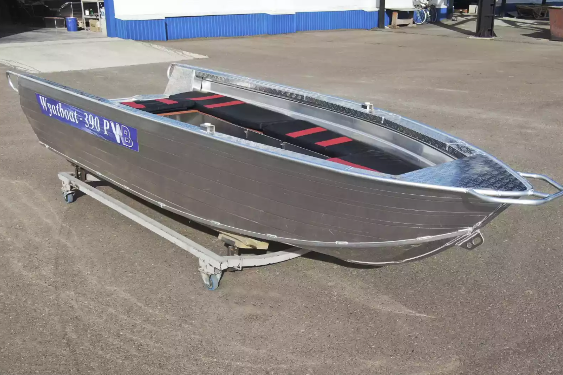 Алюминиевая лодка Wyatboat-390РМ увеличенный борт в Белгороде