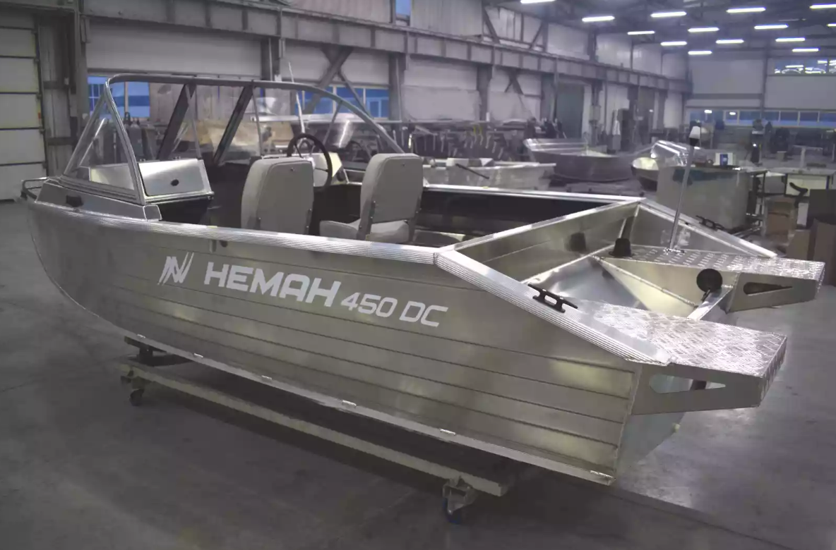 Алюминиевый катер Неман-450 DC NEW без покраски в Белгороде