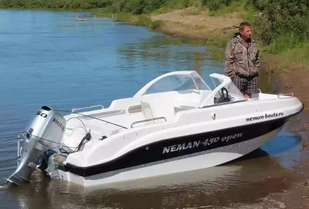 Стеклопластиковый катер Neman-450 Open в Белгороде