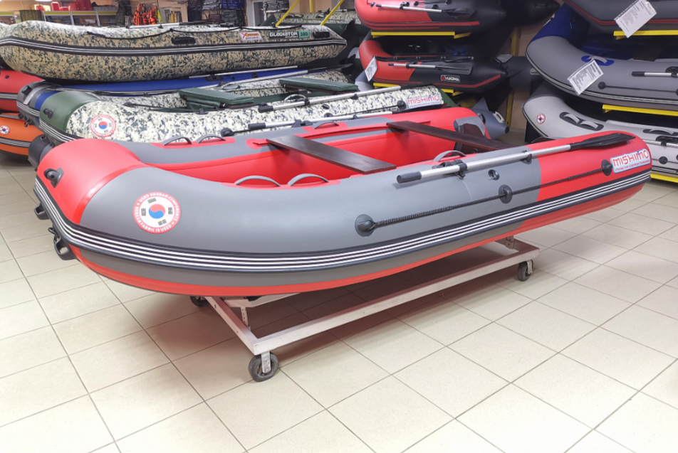 КОМПЛЕКТ Лодка MISHIMO PRO 350 + ЛОДОЧНЫЙ МОТОР MARLIN MP 9.9 (20) AMHS PRO в Белгороде
