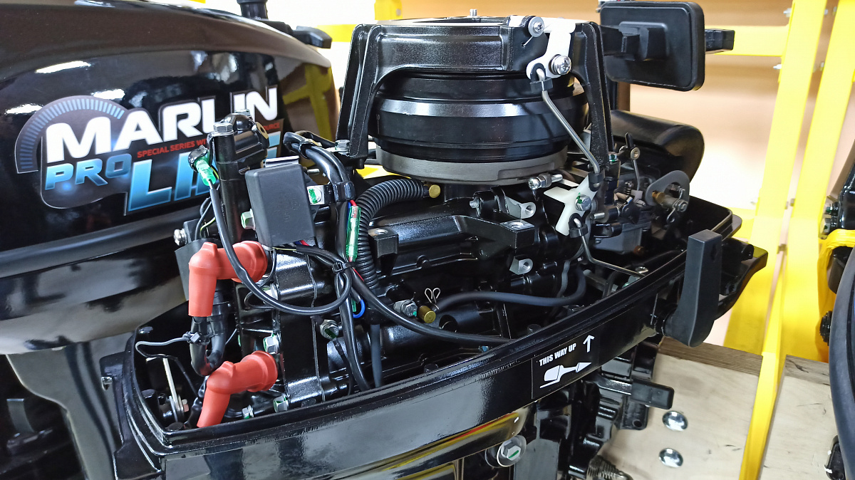 КОМПЛЕКТ Лодка MISHIMO PRO 350 + ЛОДОЧНЫЙ МОТОР MARLIN MP 9.9 (20) AMHS PRO в Белгороде