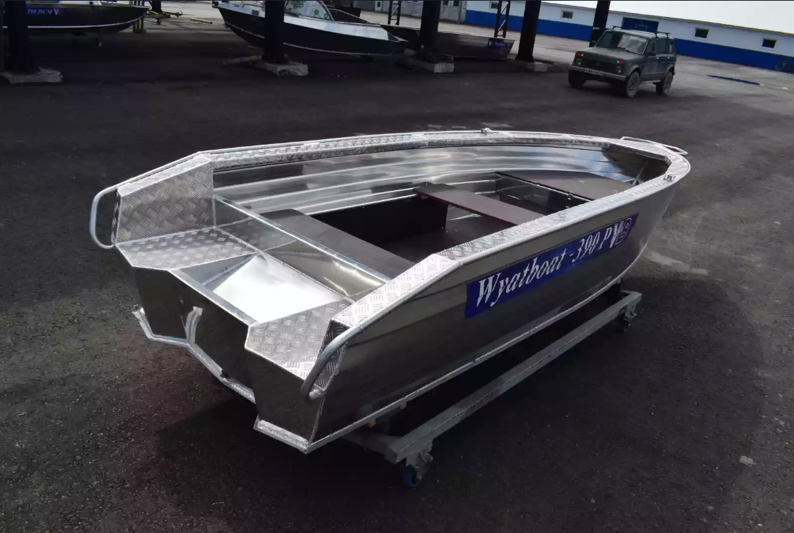 Алюминиевая лодка Wyatboat-390Р Увеличенный борт в Белгороде