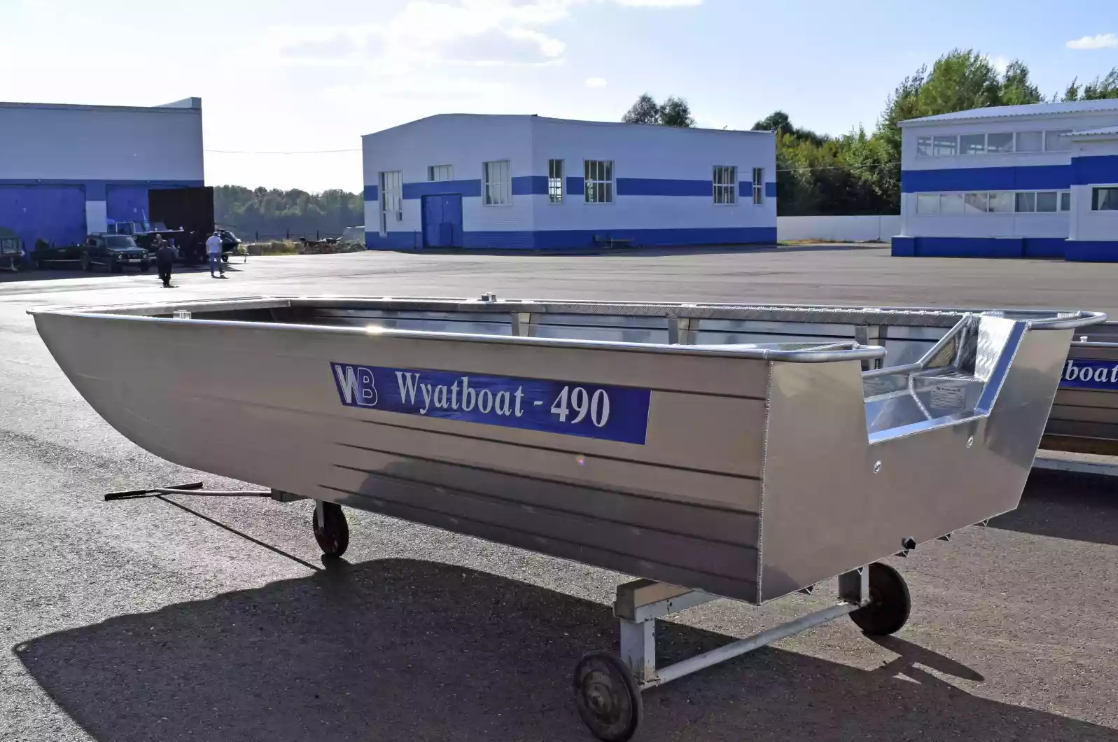 Алюминиевая лодка Wyatboat-490 Jonboat в Белгороде