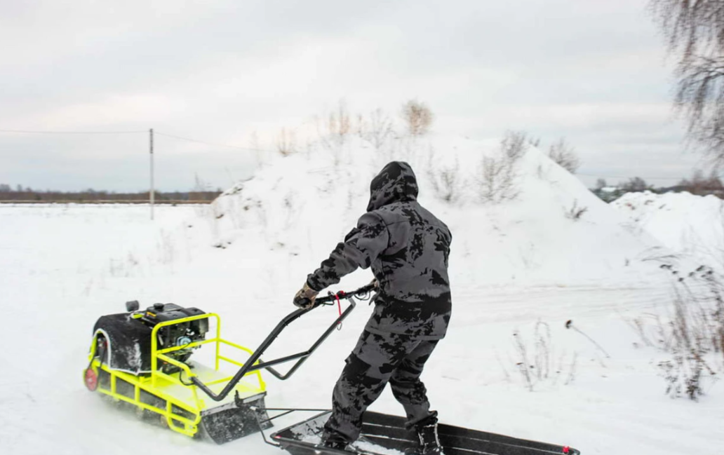 Мотобуксировщик Бурлак ХОЗЯИН-1 (капот ткань) в Белгороде
