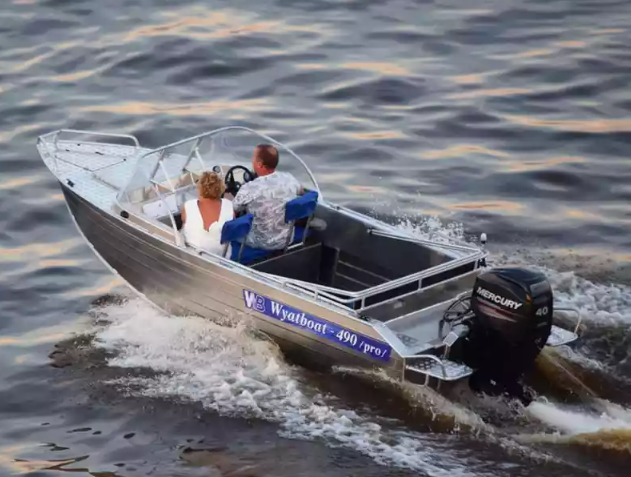 Алюминиевый катер Wyatboat-490 Pro водомет в Белгороде