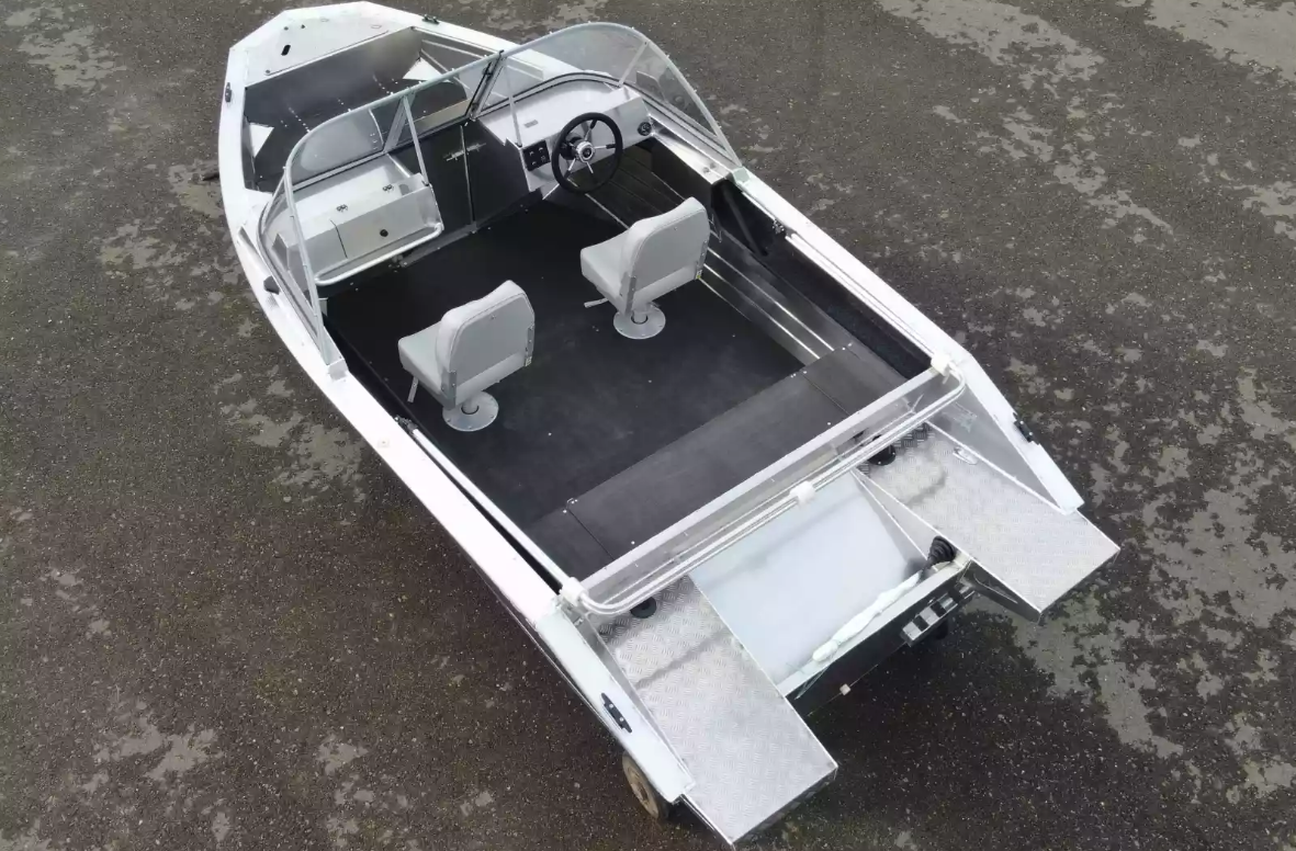 Алюминиевый катер Неман-450 DC NEW без покраски в Белгороде