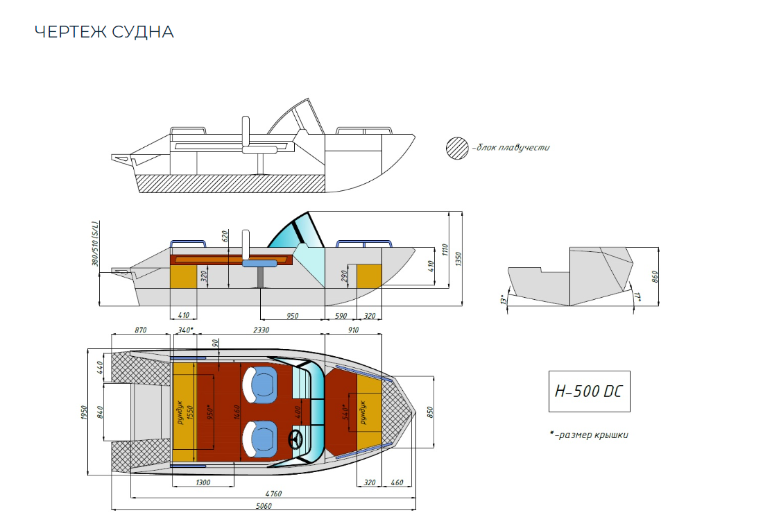 Алюминиевый катер Неман-500 DC в Белгороде