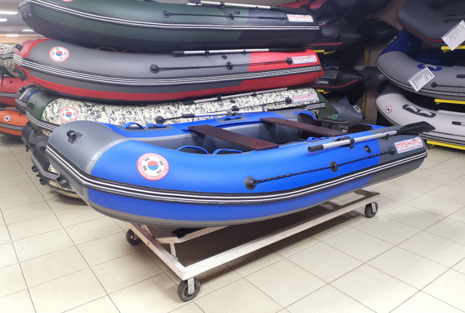 КОМПЛЕКТ Лодка MISHIMO PRO 350 + ЛОДОЧНЫЙ МОТОР MARLIN MP 9.9 (20) AMHS PRO в Белгороде