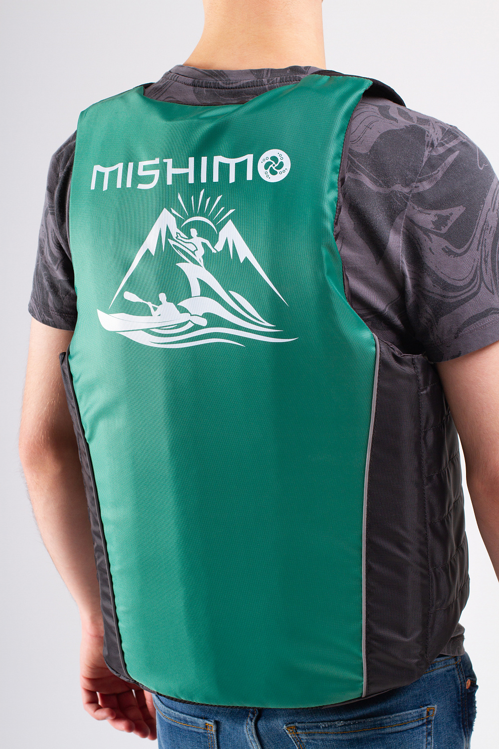 Жилет спасательный MISHIMO PRO Премиум качества Черно-зеленый в Белгороде