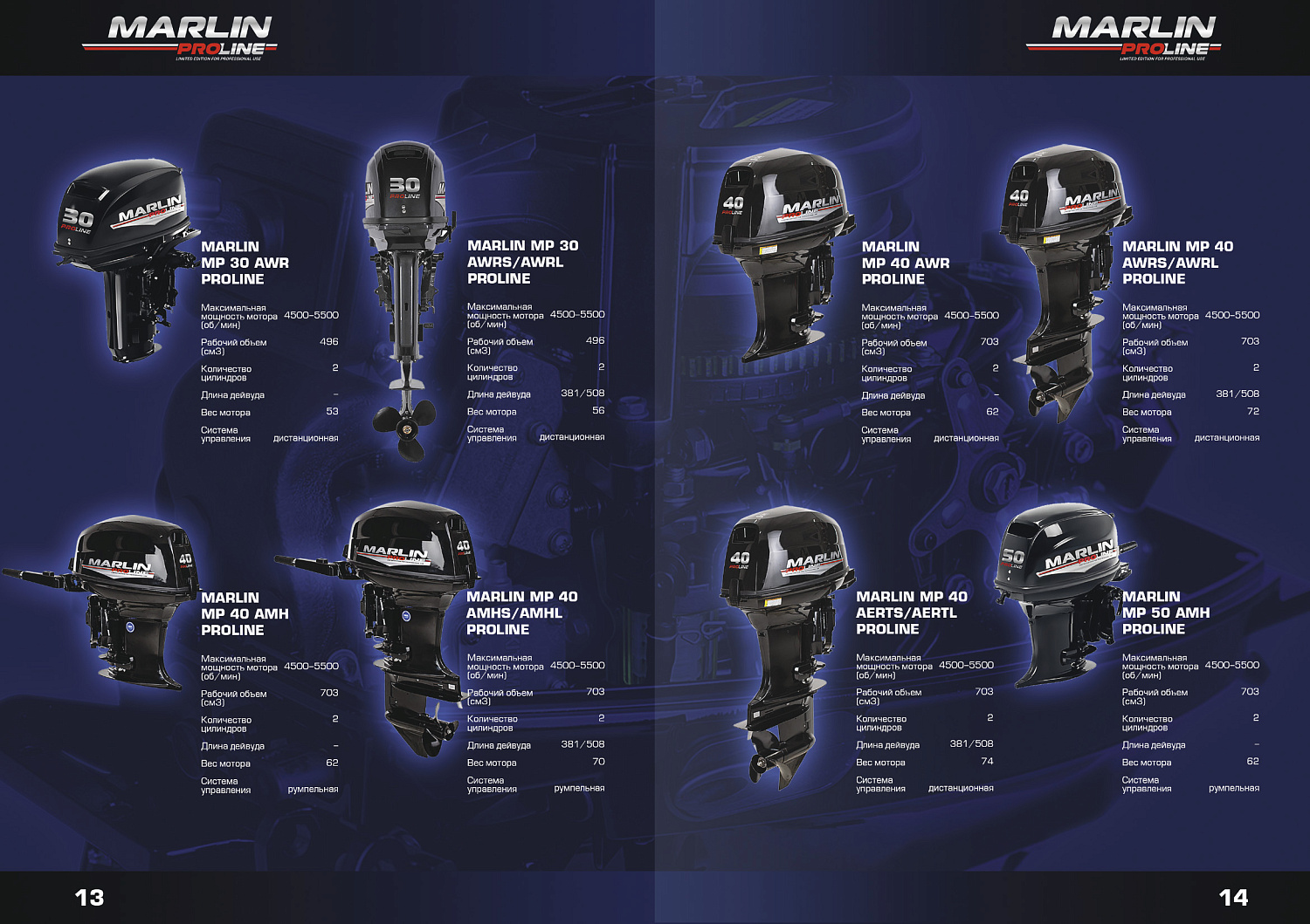 Лодочный мотор MARLIN PROLINE MP 9.9 (20) AWRL FORCE в Белгороде