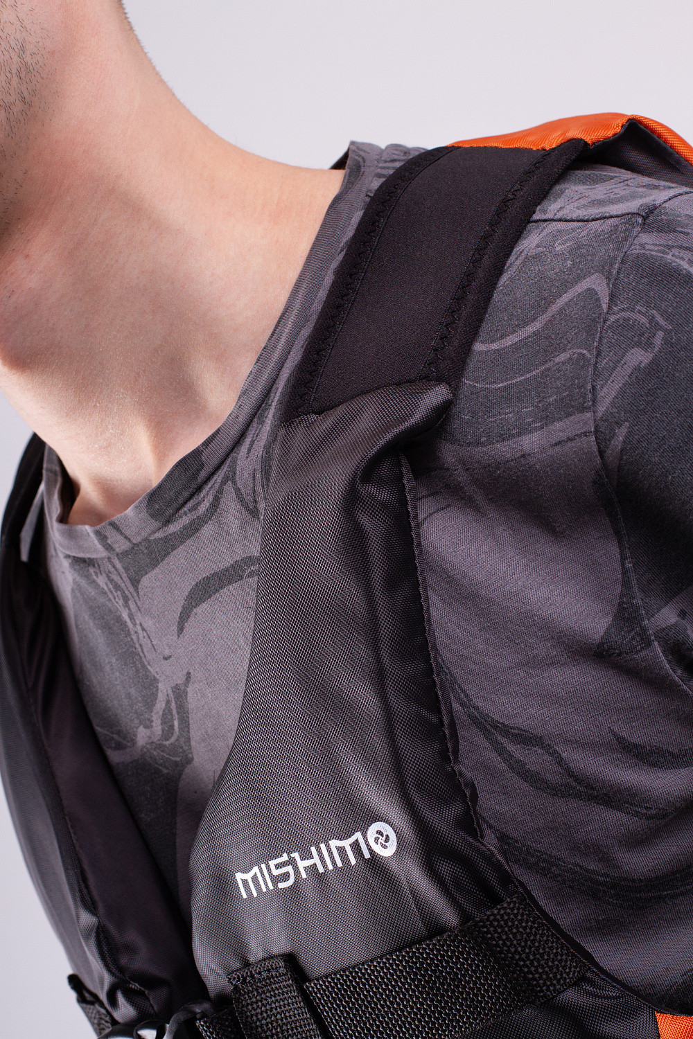 Жилет спасательный MISHIMO PRO Премиум качества Черно-оранжевый в Белгороде