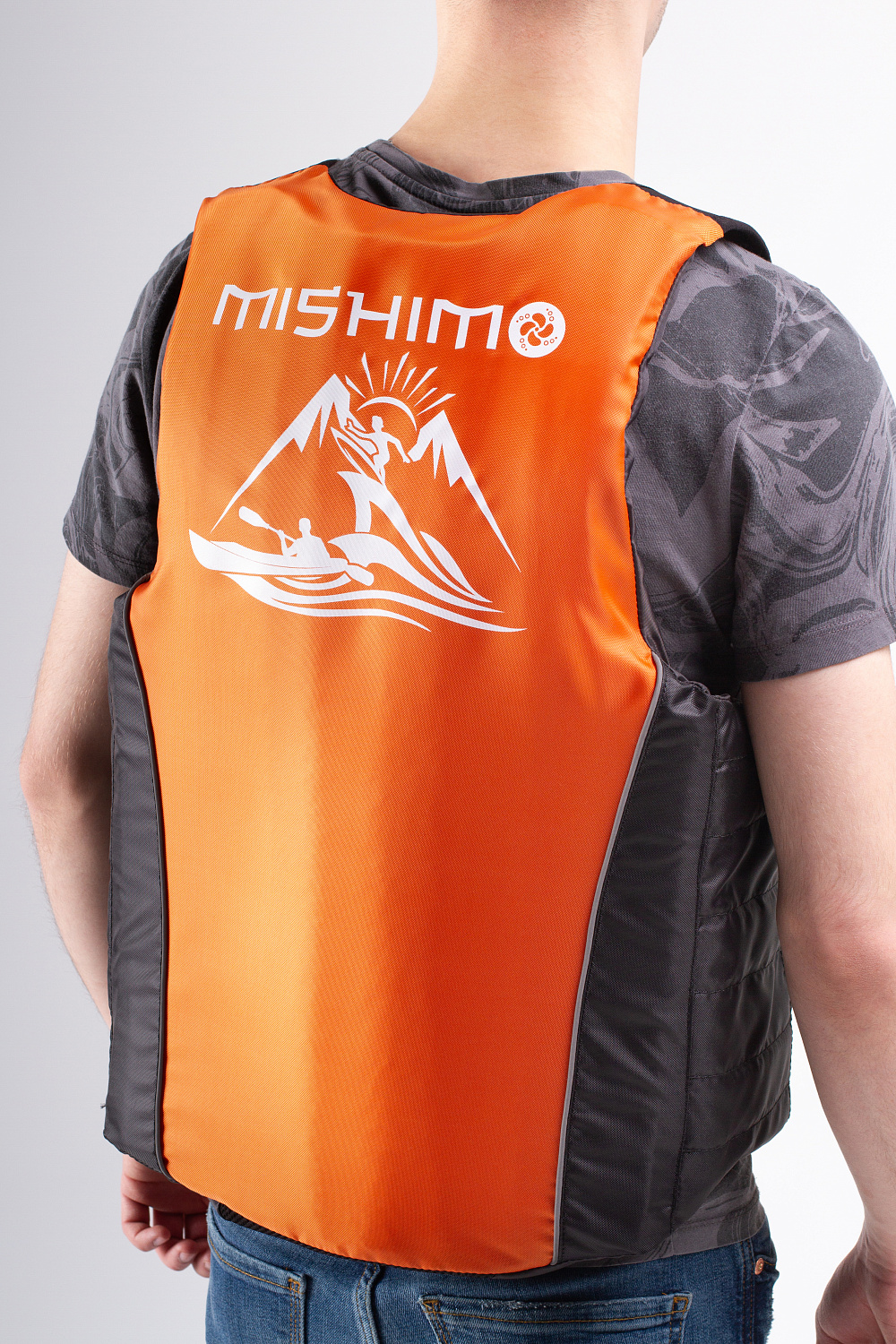 Жилет спасательный MISHIMO PRO Премиум качества Черно-оранжевый в Белгороде